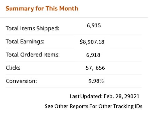 February 2021 One Account Monthly Report.